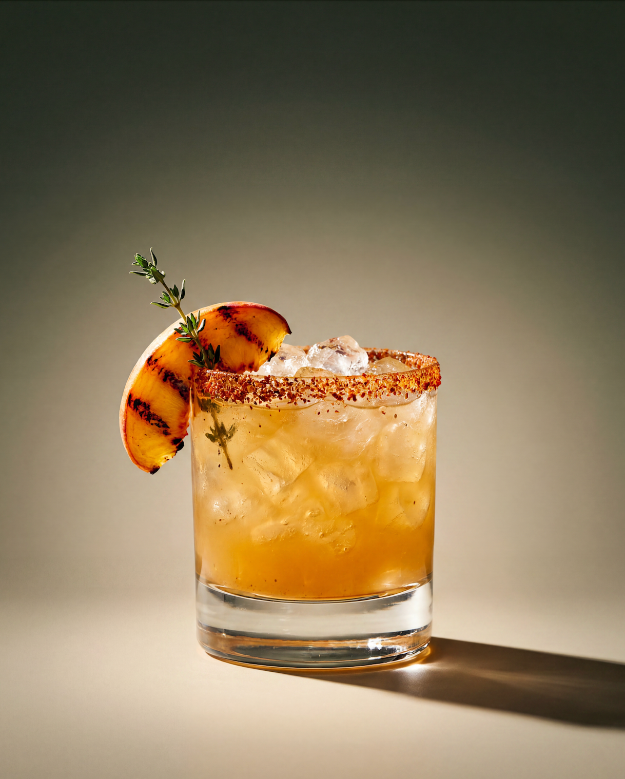 Hot Honey Peach Margarita